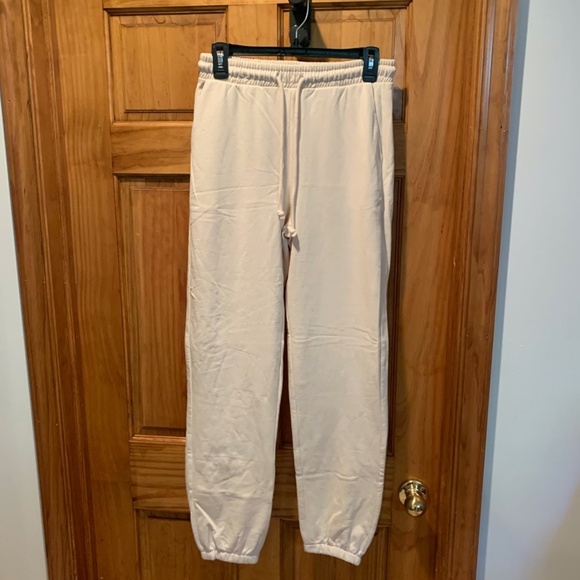 Vero Moda Octavia Cotton Blend Sweatpants in Birch XS NWT - Picture 2 of 9